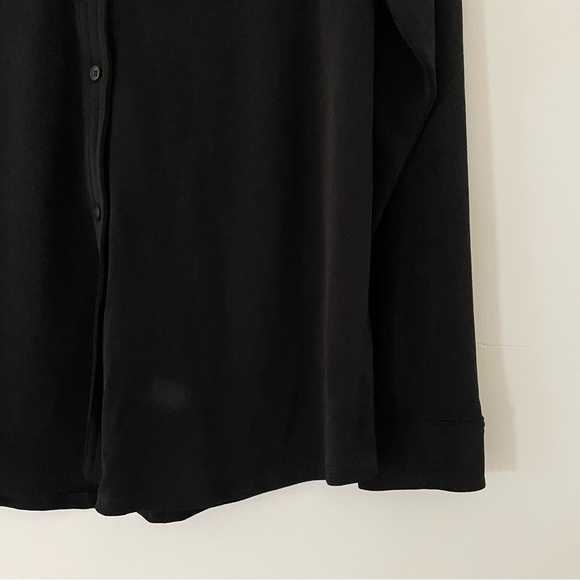 NWT - Adrianna Papell Women’s Stretch Knit Button-Up Shirt - Size Medium - Picture 5 of 8